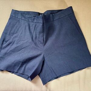 Women’s Theory Navy High-Waist Dress Shorts